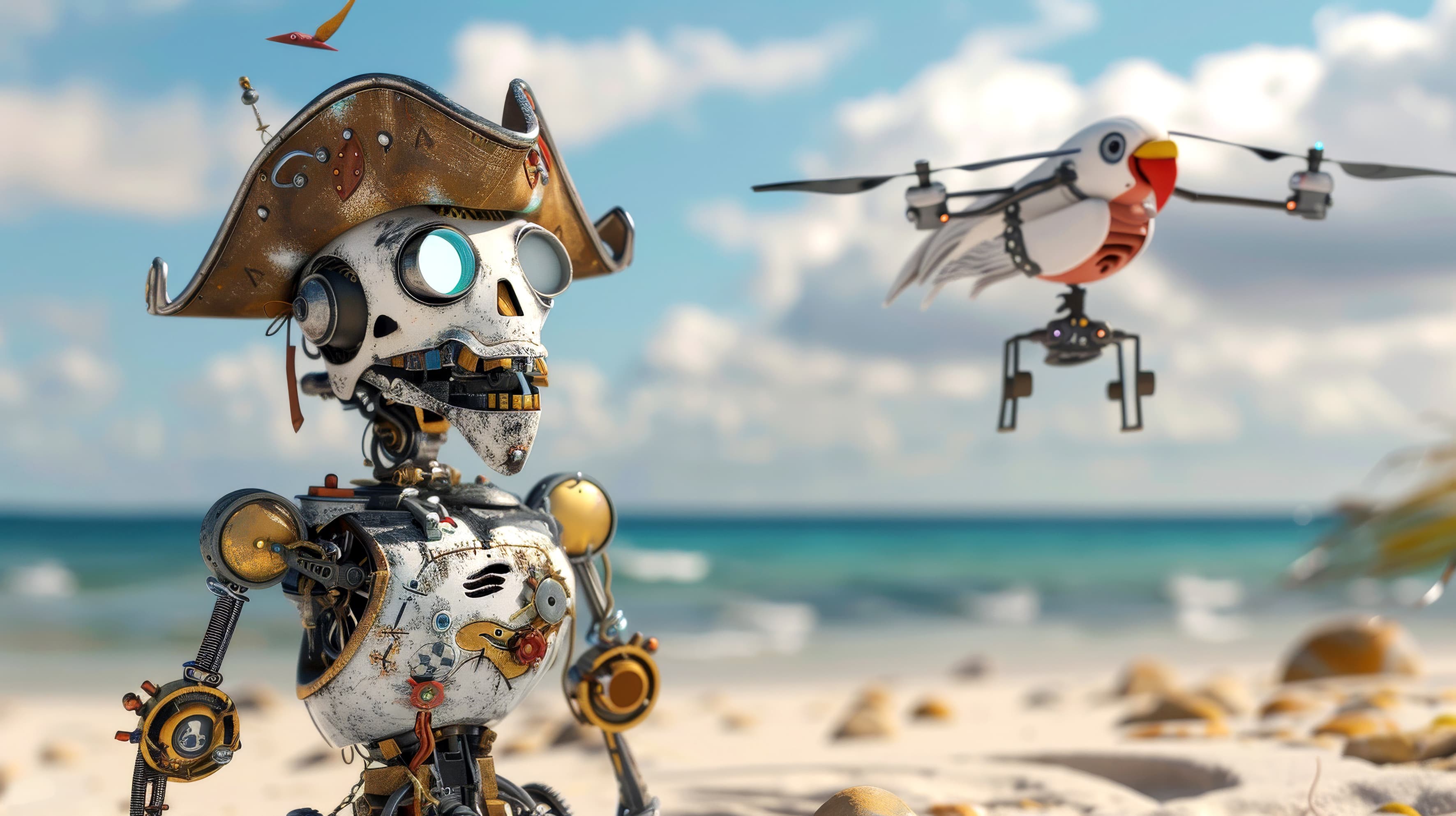 Une soirée de robots et des pirates