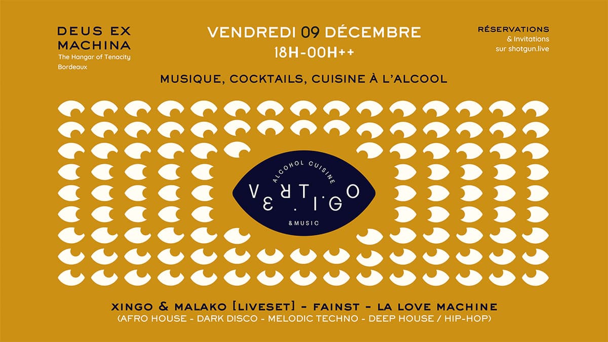 Vertigo #1 - Repas concept, cocktails et dj sets