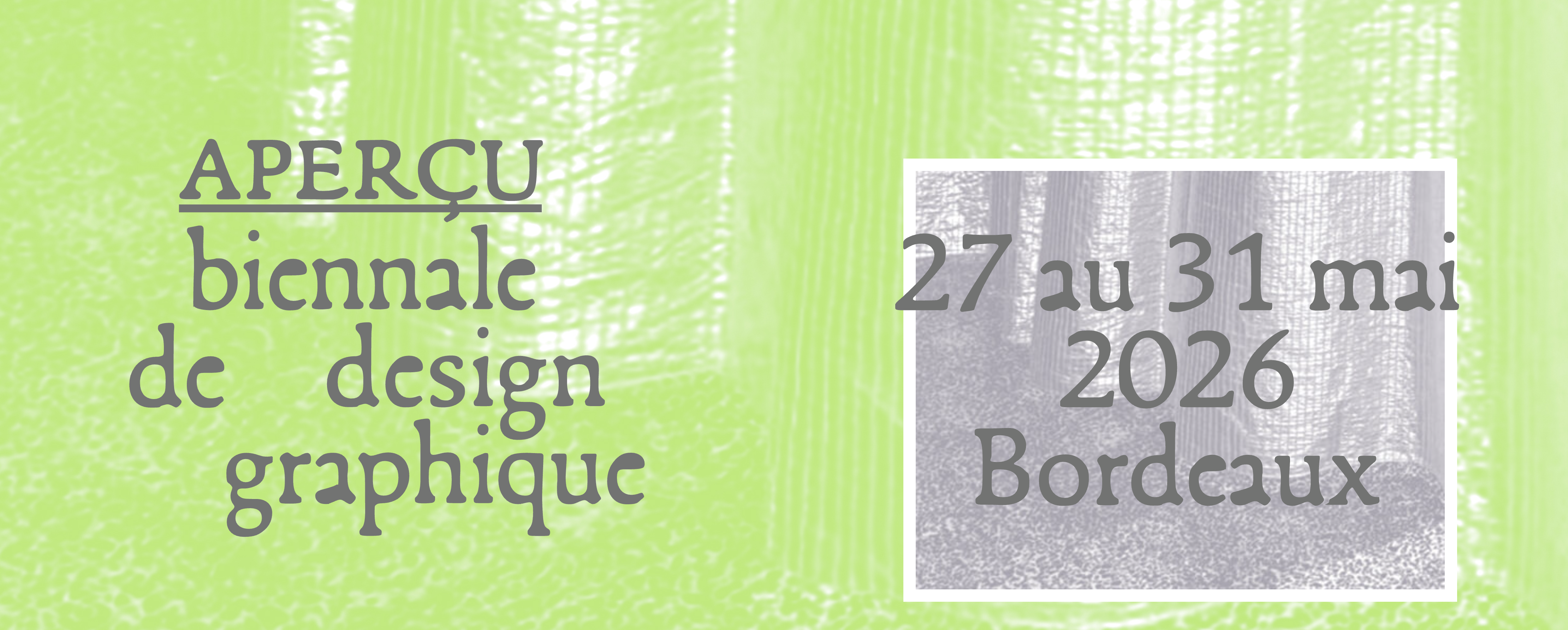 Aperçu, biennale de design graphique