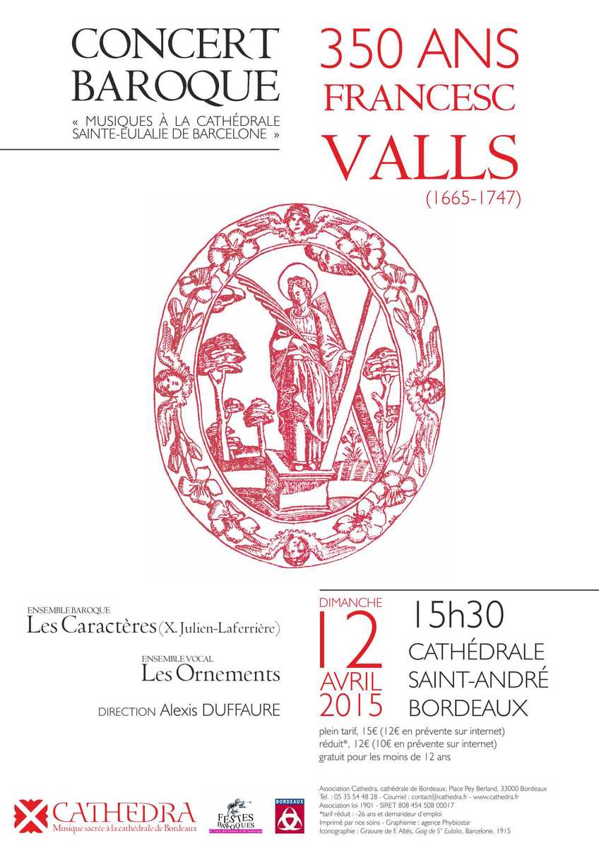 Concert baroque : 350 ans de Francesc Valls