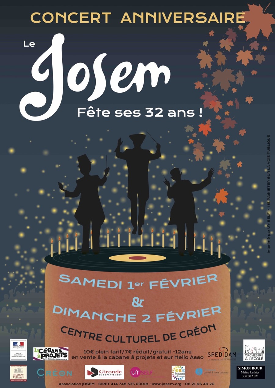 Concerts anniversaires du Josem - 32 ans