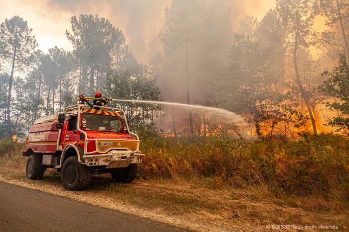Forêt et incendies en Sud Gironde - Stéphane Scotto et les photographes du SDIS