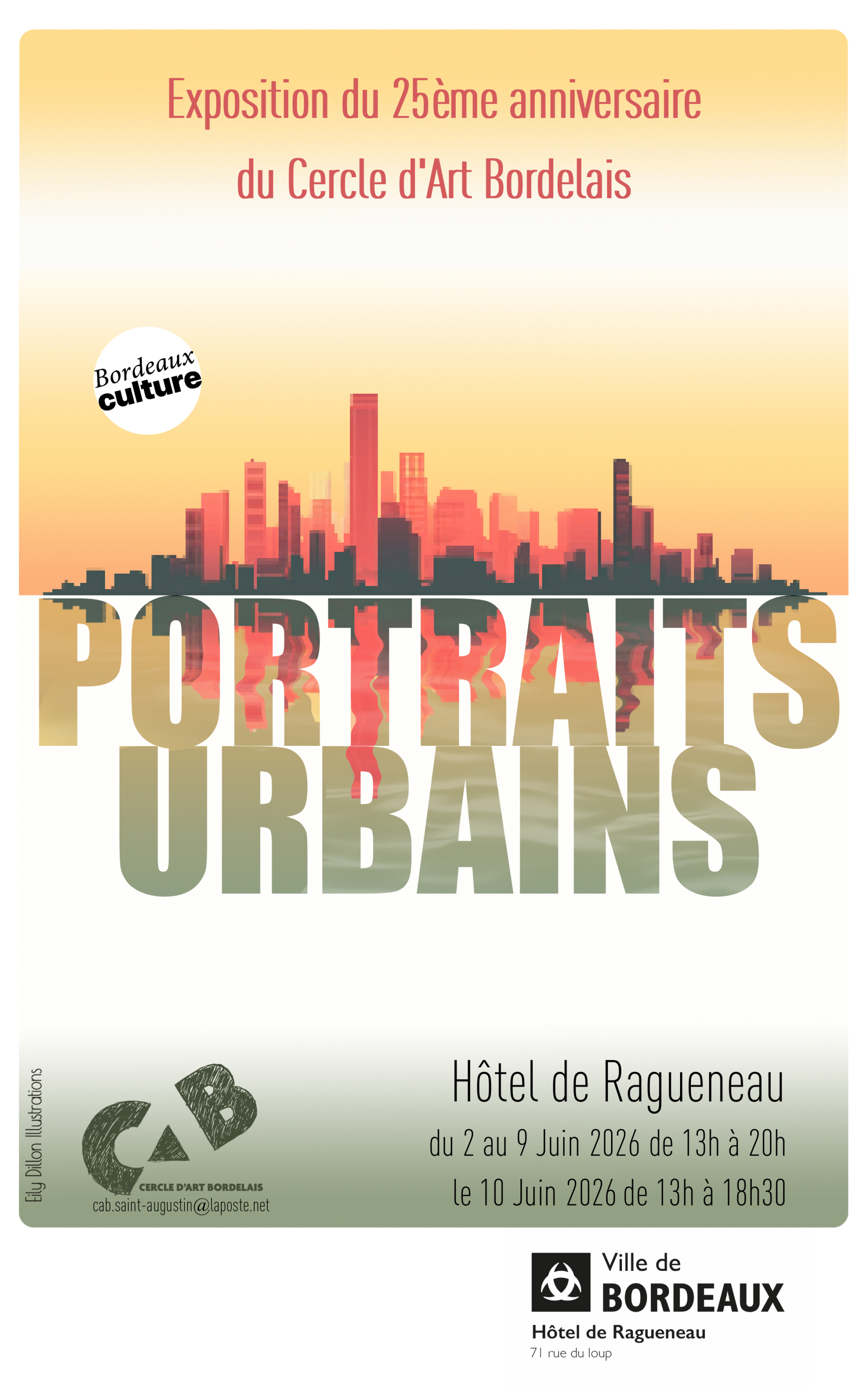 Portraits Urbains : exposition des 25 ans du Cercle d'Art Bordelais