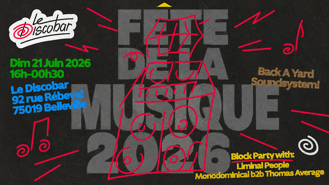 FDLM 2026 @ LE DISCOBAR X BACK A YARD SOUNDSYSTEM