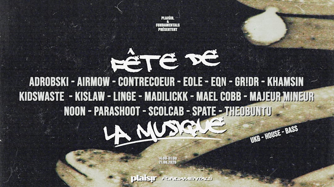 Fête de la Musique Open Air XXL (Free) | UKG - Bass - House