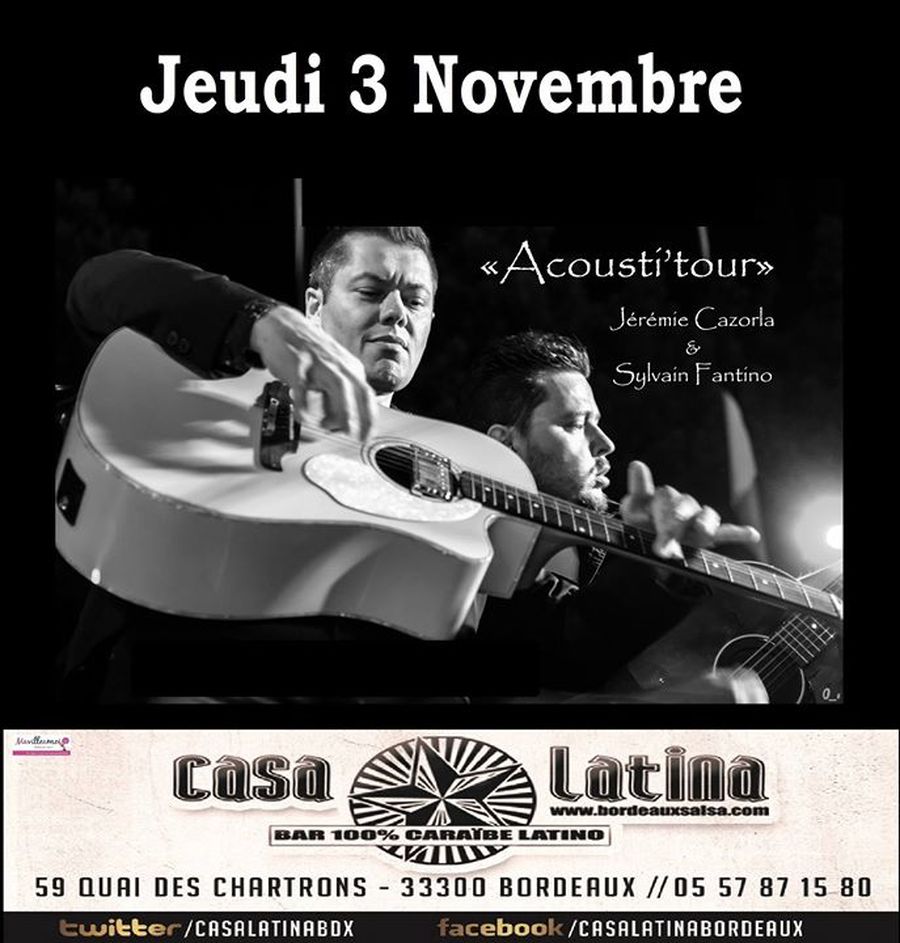 Jérémie Cazorla et Sylvain Fantino : Acousti'tour