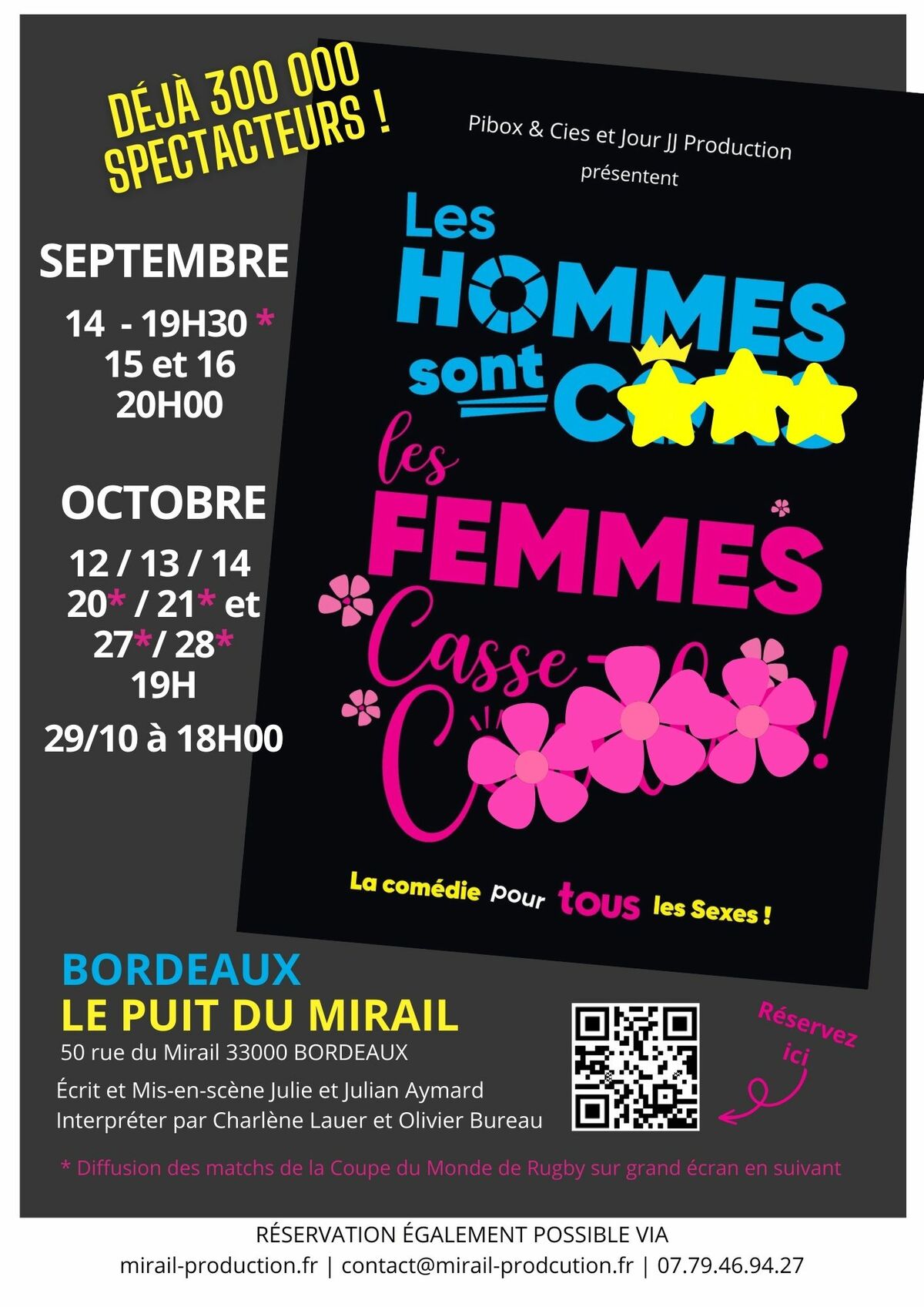 Les hommes sont c*ns, les femmes casse-cou*lles