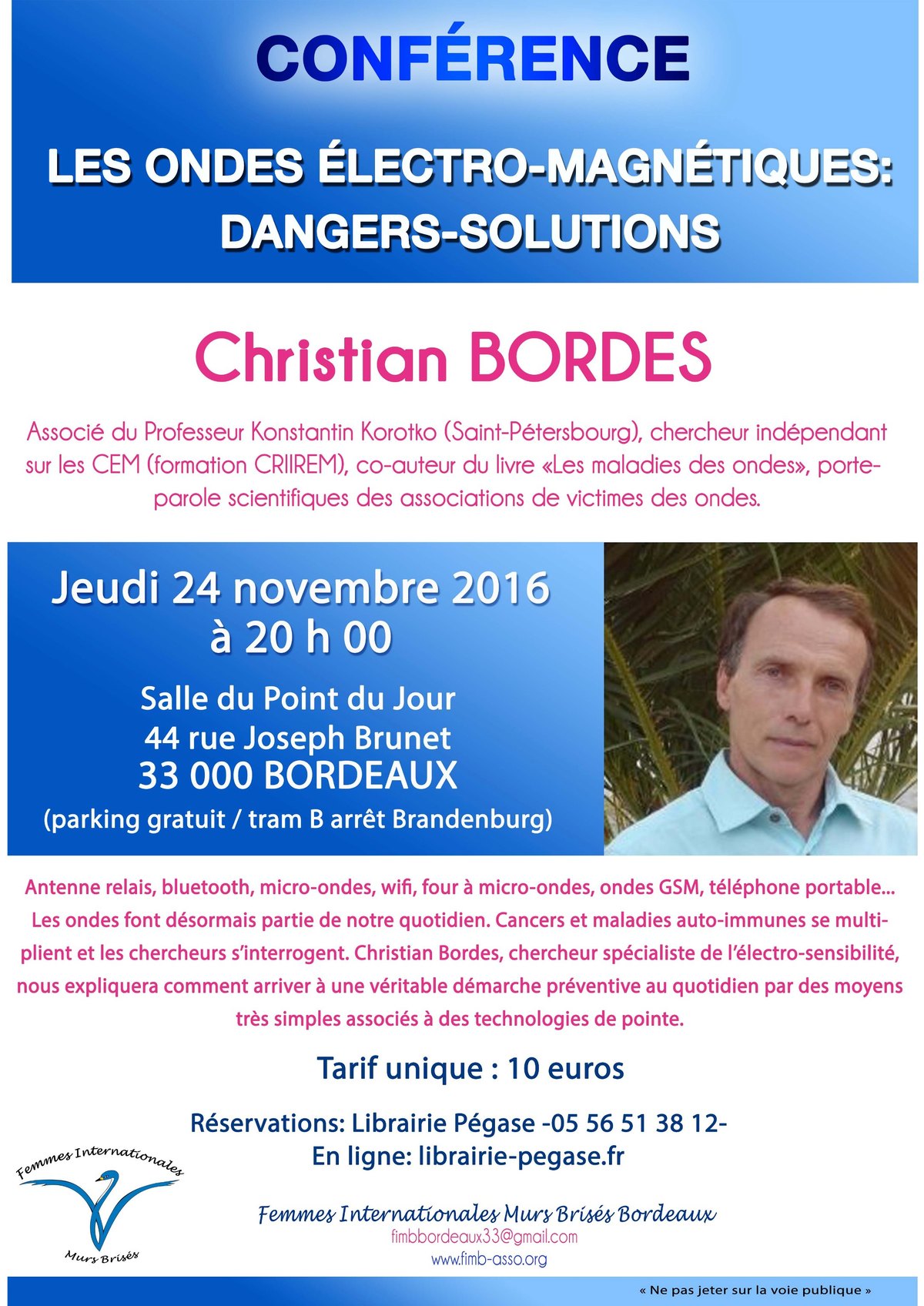 LES ONDES ÉLECTRO-MAGNÉTIQUES : DANGERS-SOLUTIONS