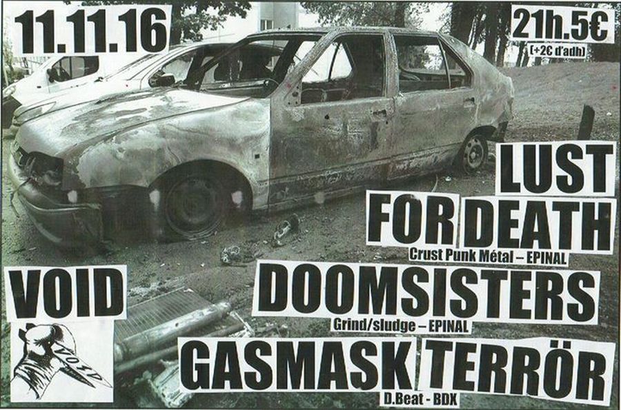 Lust for Death + Doomsisters + Gasmask Terror