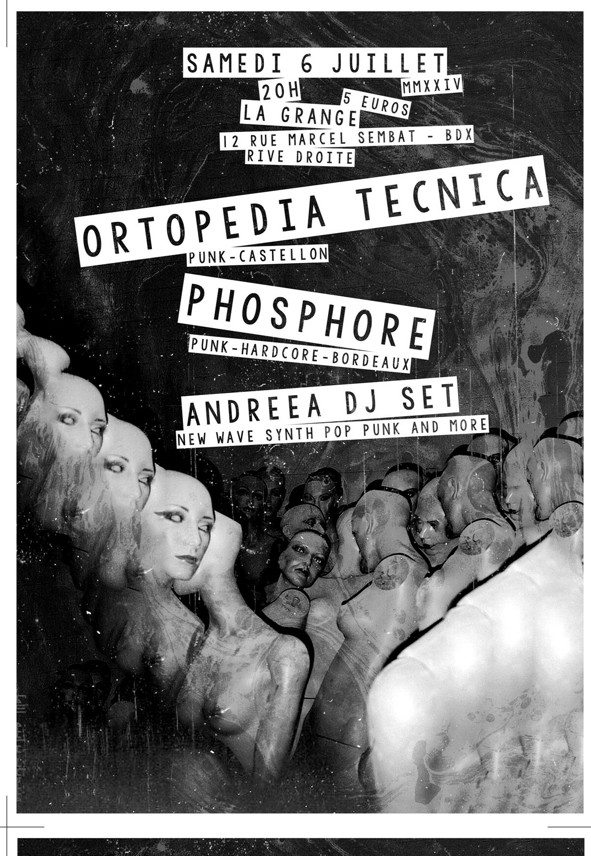Ortopedia Tecnica + Phosphore + DJ set Andreea