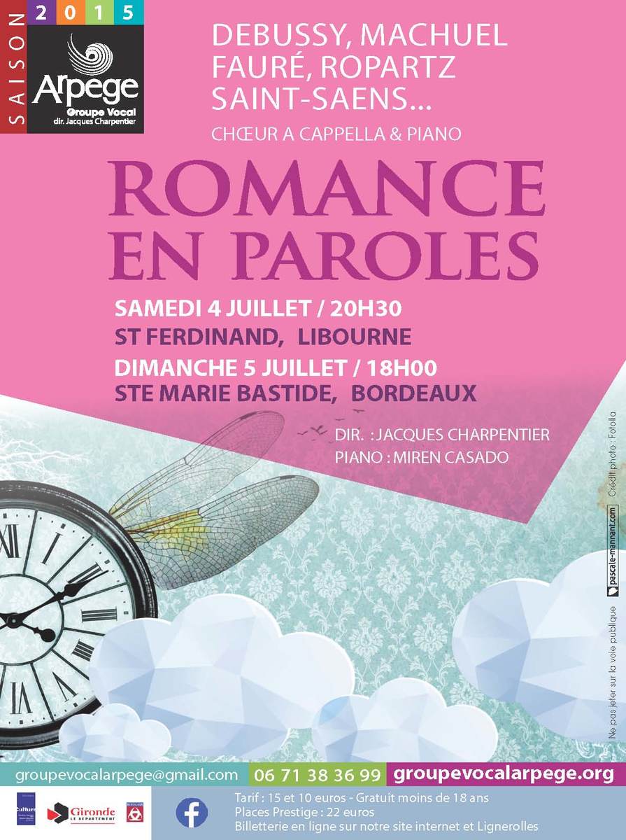 Romance en Paroles, concert de musique française