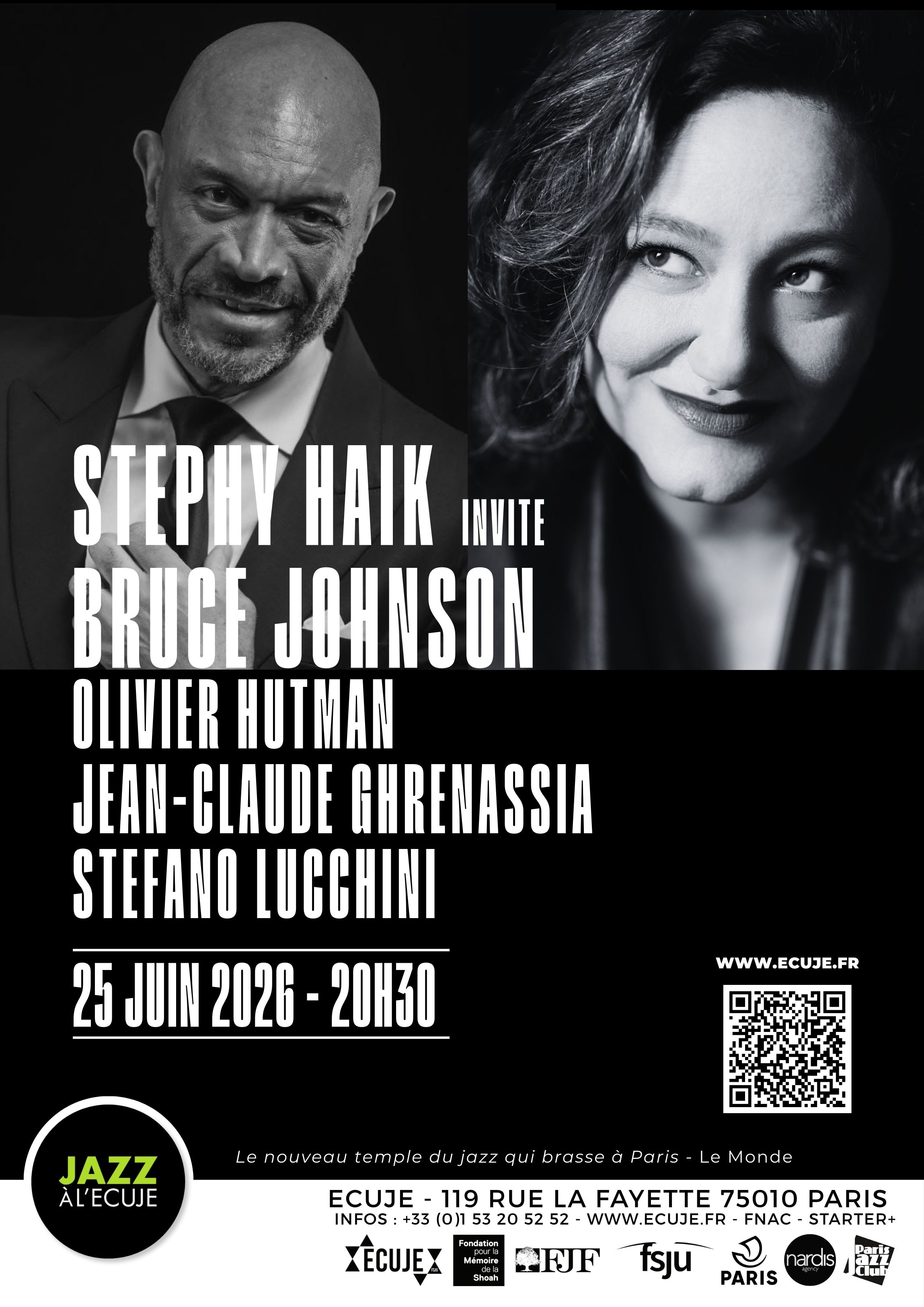 Stephy Haïk Quartet invite Bruce Johnson : « Friends Forever »