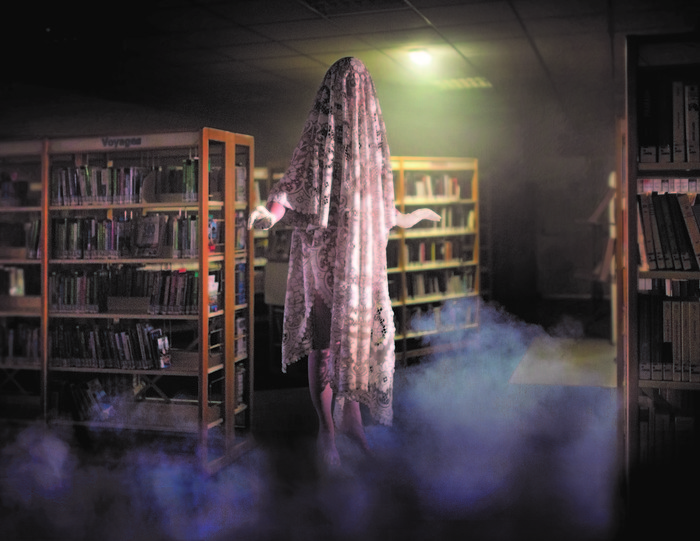 Virginia à la bibliothèque